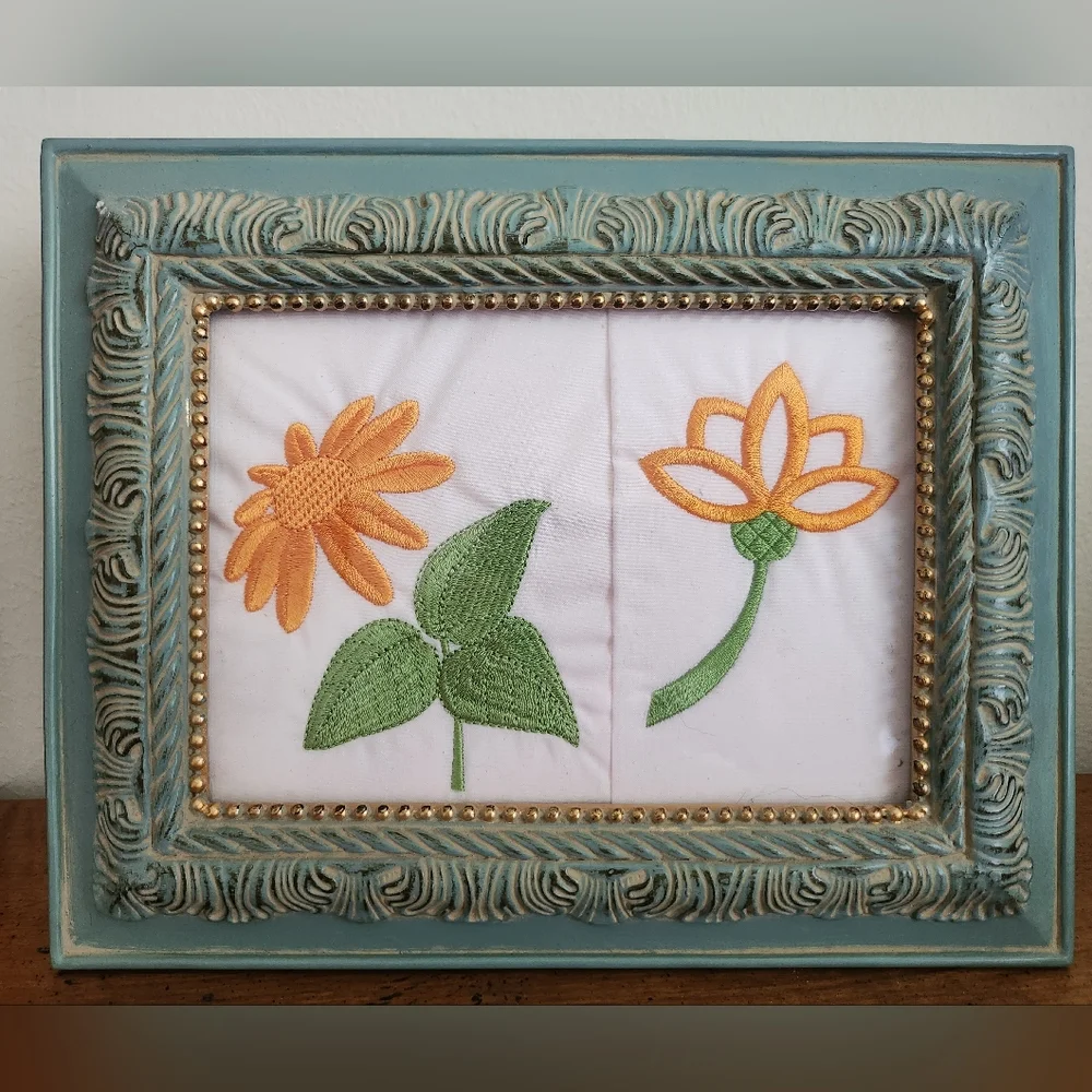 Hand Crafted embroidery flowers